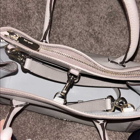 Kate Spade Gray Leather Handbag - Picture 3 of 6